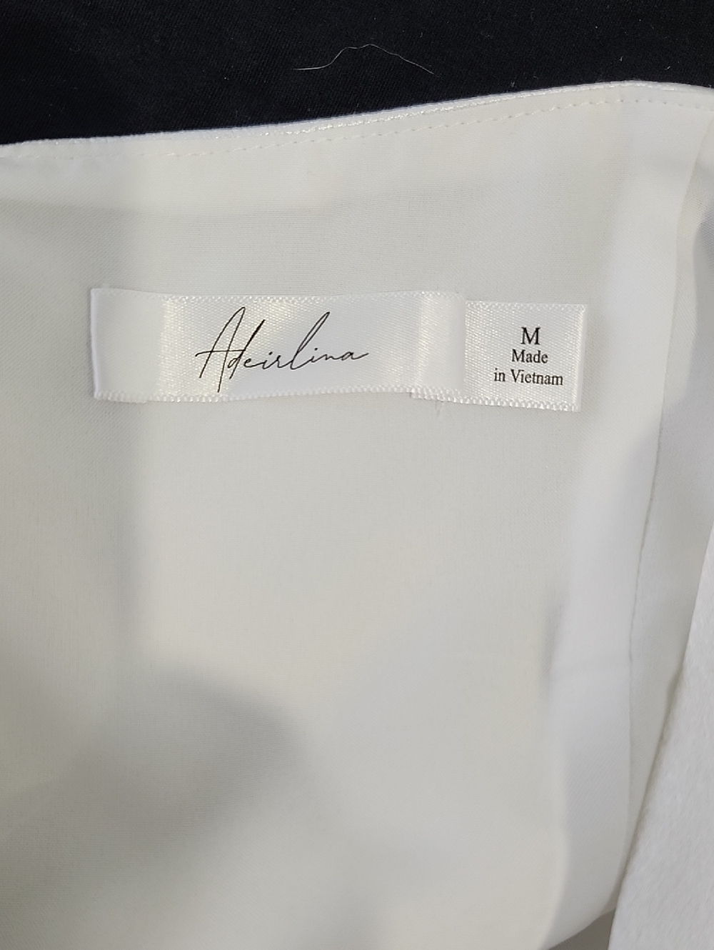 Adeirlina Empress White Lace-Trim Satin Halter Corset Top Romantic Medium NWT - Picture 4 of 9
